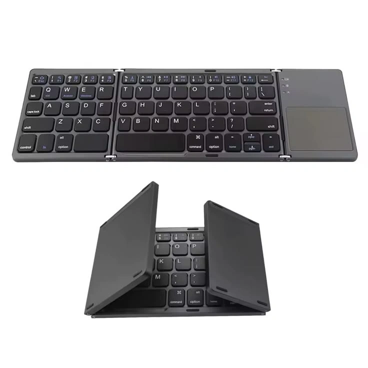 Zusammengeklappte Bluetooth-Tastatur